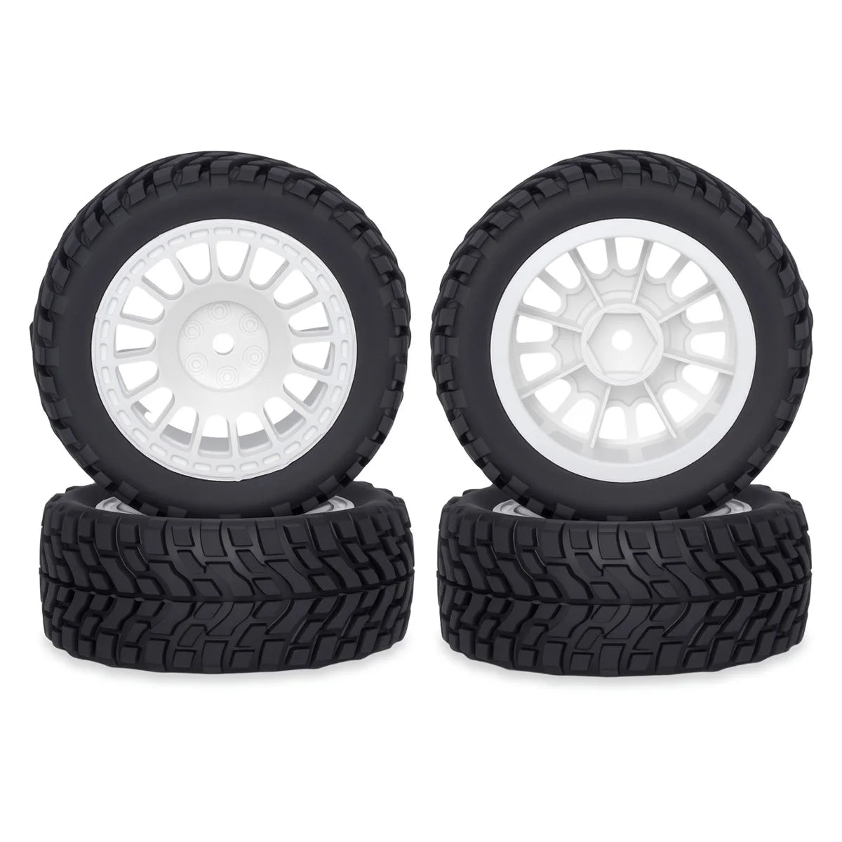 4Pcs 1.9inch Off Road Buggy Rubber Tires Wheel 75*31mm for Wltoys 144001 1/12 1/14 1/10 SCX10 TRX4 Tamiya RC Car Upgrades Parts