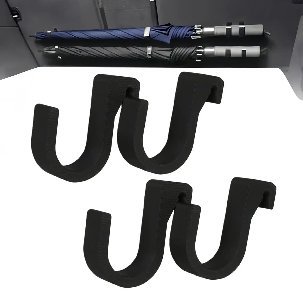 Car Umbrella Hook, Anti-Slip Multifunctional Seat Back Organizer, for Handbag, Coat, Grocery, Auto Interior Accessories