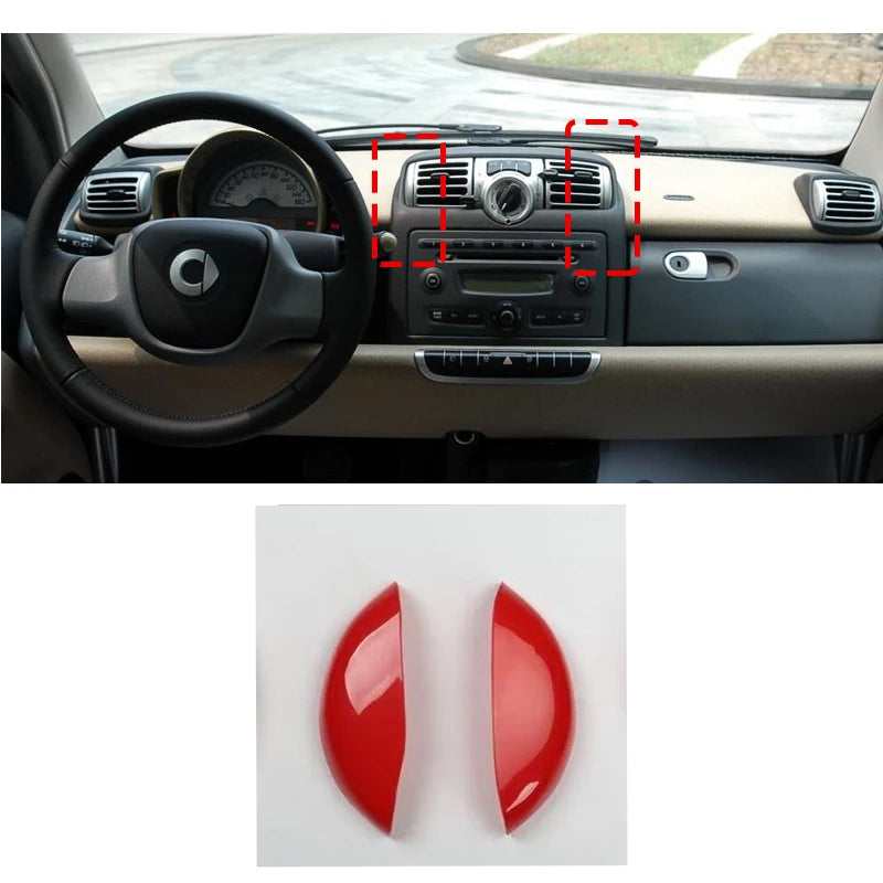 Car Interior Stickers For Smart Brabus 451 Fortwo Accessories Car Styling Steering Wheel Modification Protection Sticker