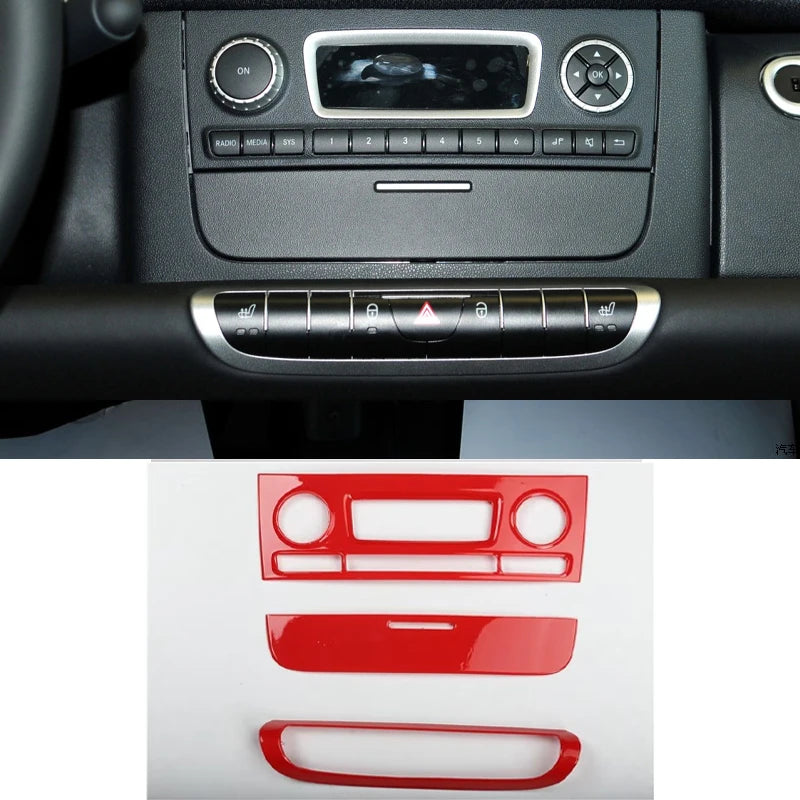 Car Interior Stickers For Smart Brabus 451 Fortwo Accessories Car Styling Steering Wheel Modification Protection Sticker