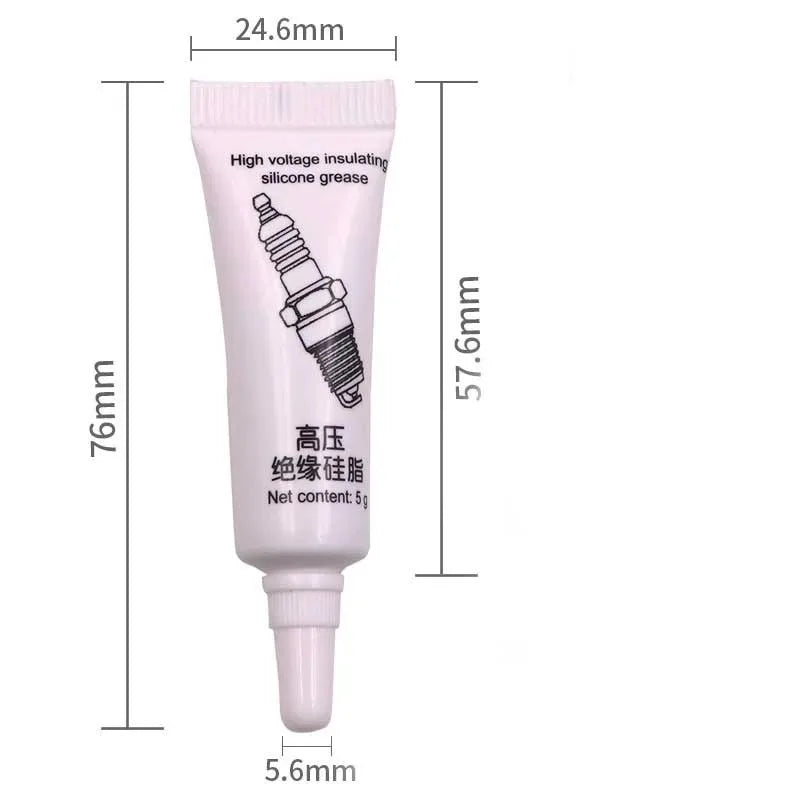 Auto Spark Plugs Resistant High and Low Temperature Corrosion Spark Plugs High-Voltage Insulating Silicone Grease Ignition Coil