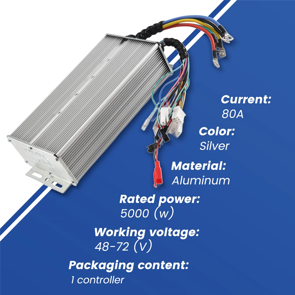 48V-72V 5000W Tricycle FOC Controller, Battery Car, Intelligent Brushless Motor Controller, Electric Car XT