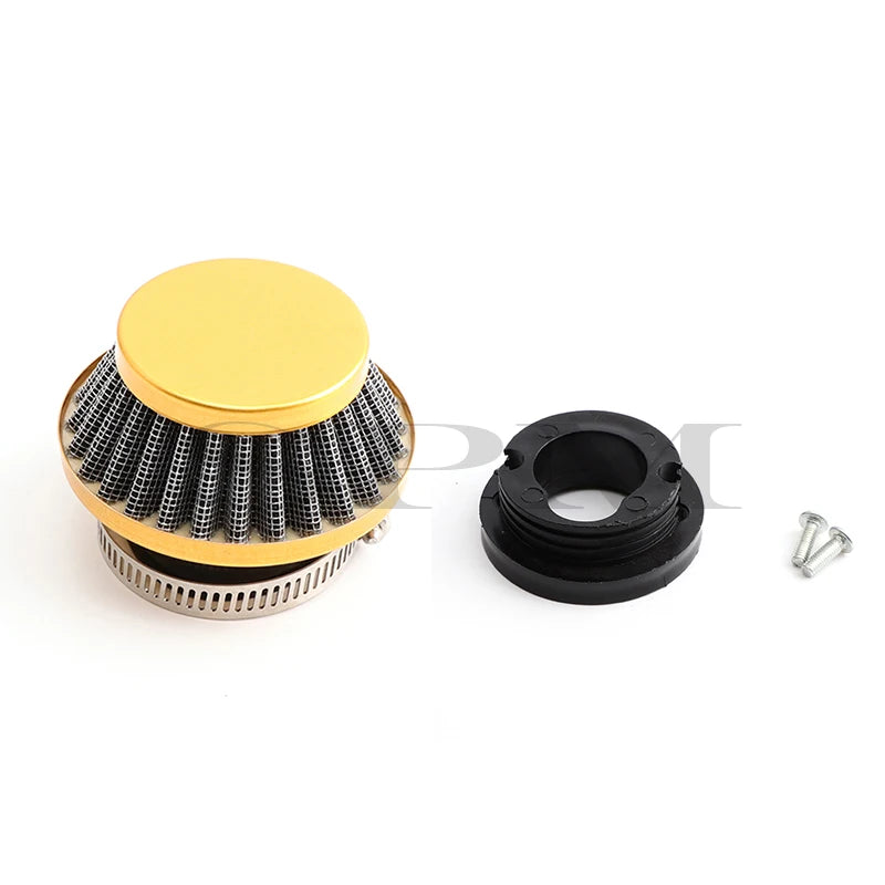 42mm Air Filter with Connector For Pocket Bike Minimoto Quad ATV Dirt Bike Go Kart Buggy 47cc 49cc 2 stroke engine carburetor