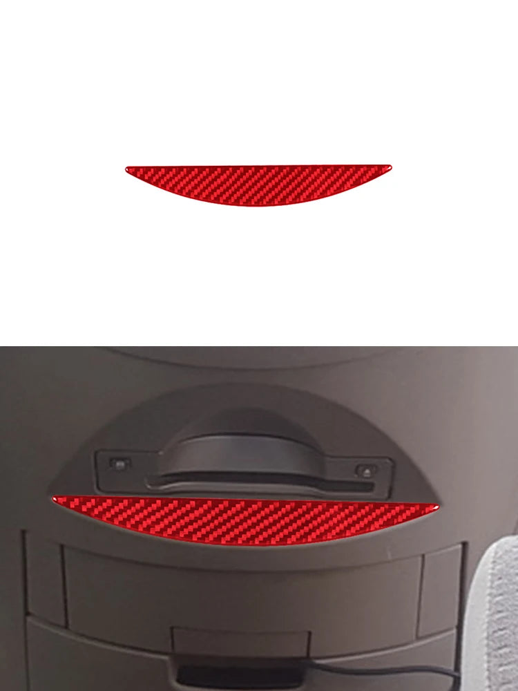 Carbon Fiber Red Sticker Car Interior Accessories For Nissan Quest 2004 2005 2006 Center Control Panel Dashboard Decorative Trim