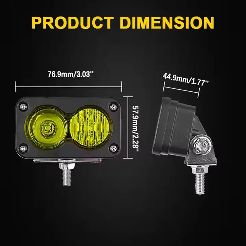 LED Work Light 20W Flood Spot Combo Beam Driving Lamp Waterproof For Car,Motorcycle,Electric Bike Off-Road Lighting Accessory
