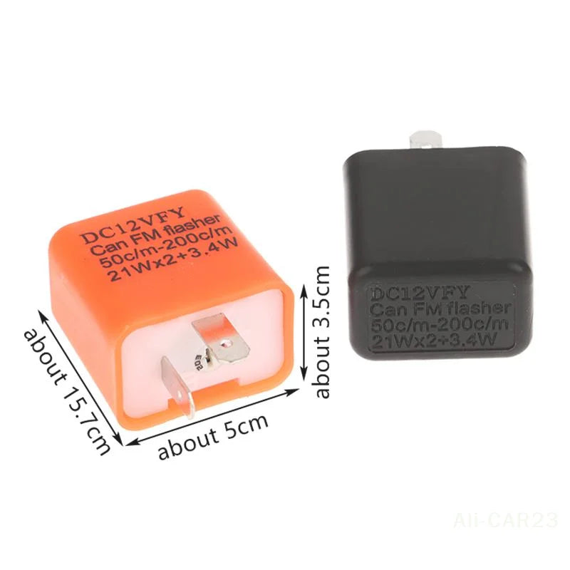 Electric Vehicle LED Accessory; Motorcycle Turn Signal Relay with Adjustable Flash Speed
