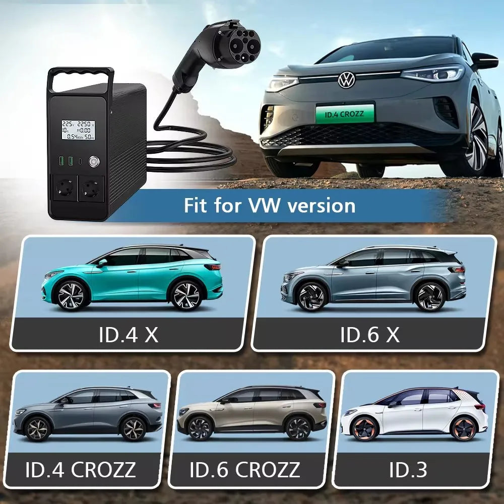 2024 New Energy Vehicle Discharger 5KW V2L V2H GBT For Home Vehicle-to-Load V2L Electric Vehicles  power conversion For VW ID