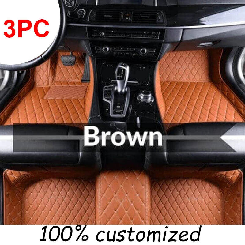 Car Floor Mats For Mazda2 Mazda 2 Demio  DJ DL 2015~2022 Leather Mat Rugs Carpets Interior Parts Car Accessories