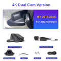 Dash Cam for Jeep Compass (2nd Gen) 2018 2019 2020 2021 2022 2023 2024 2025, Car DVR Camera WIFI Connection APP Control, Dashcam