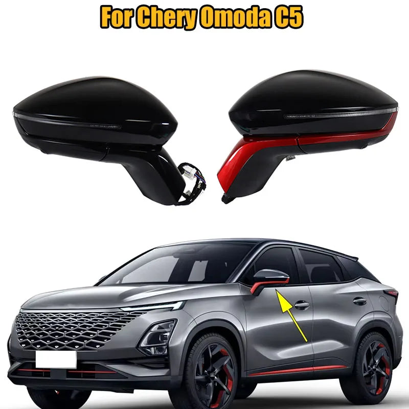 Car Side Mirror External Mirror Rearview Mirror Assembly Lens For Chery Omoda C5 Car Accessories