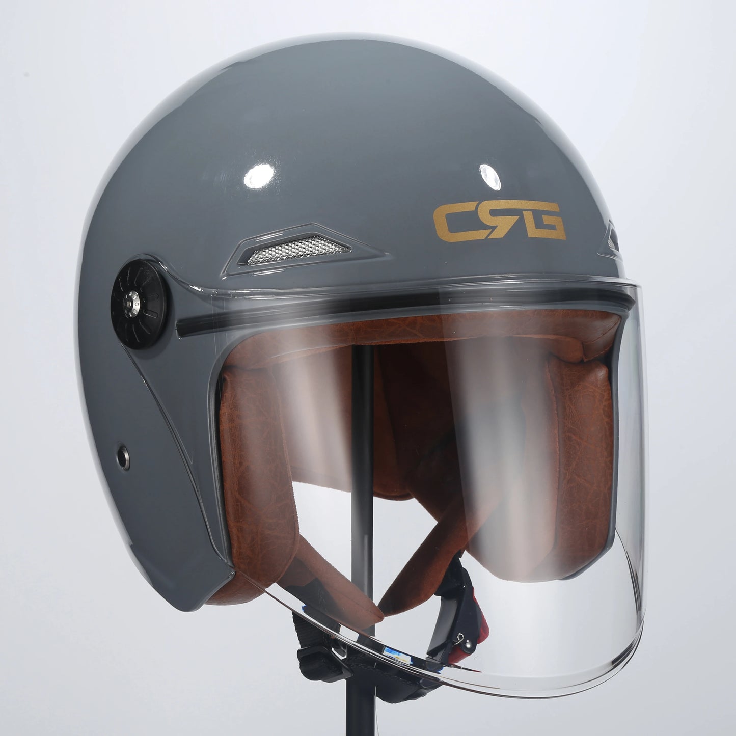 Motorcycle Half Helmet Scooter Vintage Fiberglass Casco Moto Open Face Retro Capacete Casque 3C DOT Certified