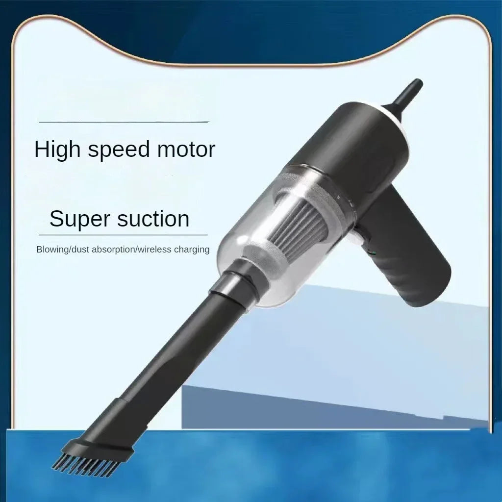 Wireless Car Vacuum Cleaner USB Charging 1200mAh Portable Cleaning Appliance Mini Wet and Dry Blow Vacuum Cleaner Household