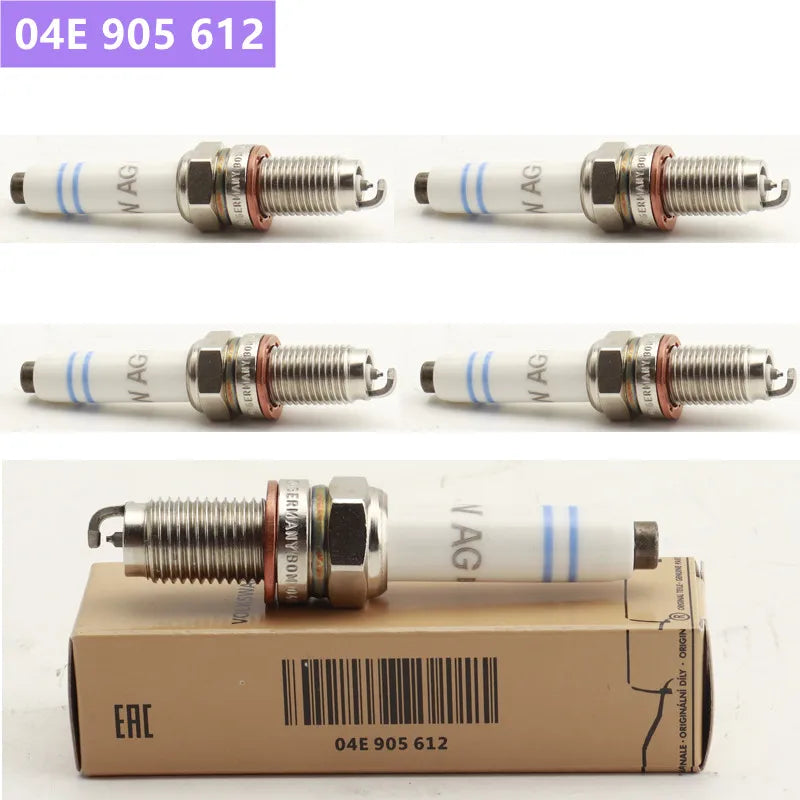 04E905612 4PCS IRIDIUM SPARK PLUG 04E 905 612 FOR 0 241 145 515 ZKER6A-10EG PZKER7A8EGS 94968 auto ignition plug