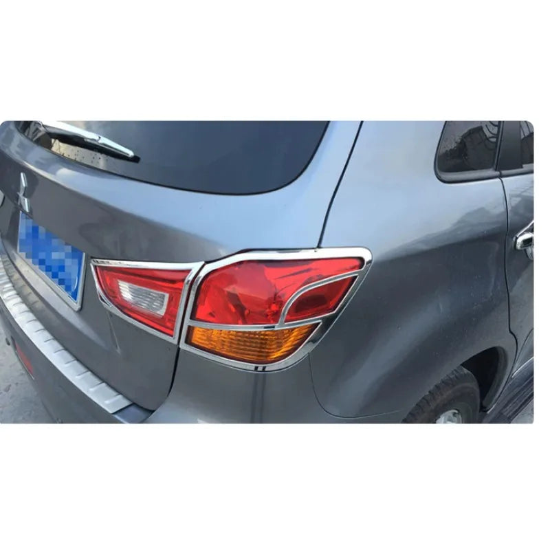 Accesorios de coche para Mitsubishi ASX 2013, 2014, 2015, 2016, 2017, 2018, 2019, embellecedor de cubierta de faro delantero y trasero para maletero.