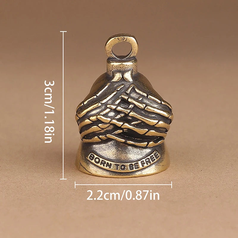 Timbre de motociclista, accesorio portátil para motocicleta, regalo para motociclistas, colgante pequeño