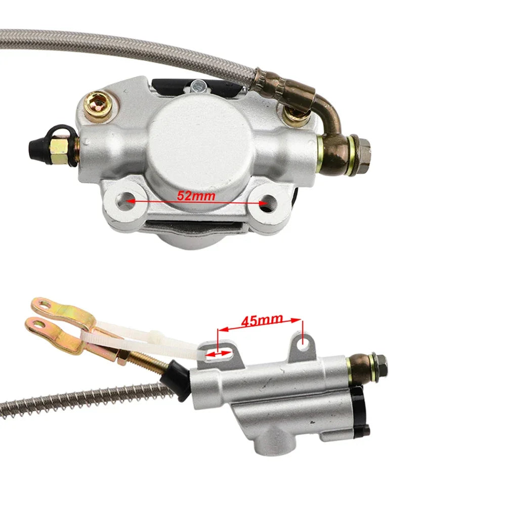 ATV Rear Hydraulic Disc Brake System Foot Brake Assembly For DIY China 150cc 200cc 250cc UTV Buggy Quad Bike Taotao Accessories