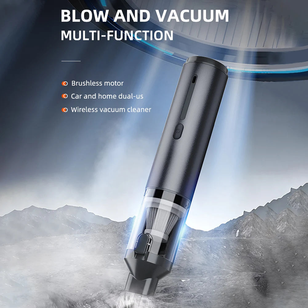 15000Pa Car Vacuum Cleaner Strong Suction Powerful Wireless Portable Car Cleaner for Home Appliance Air Blower Handheld Cordless