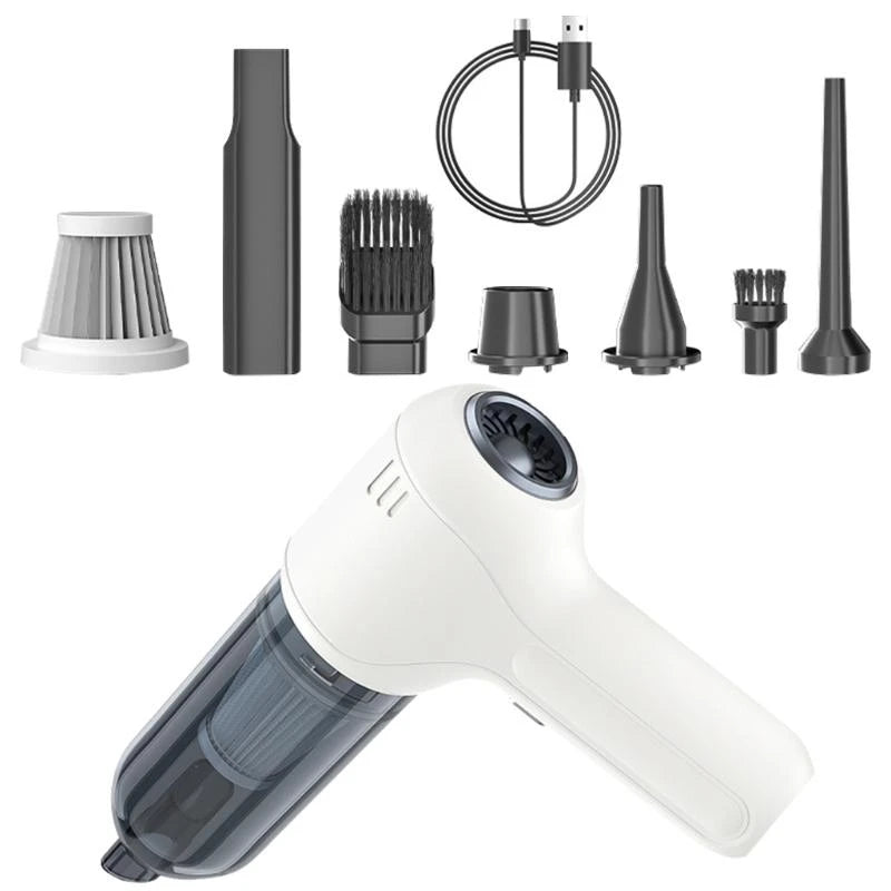 SZ Multipurpose Small Car Vacuum Handheld High Efficiency Car Vacuum Cleaner with Various Nozzles set for Deep Cleaning
