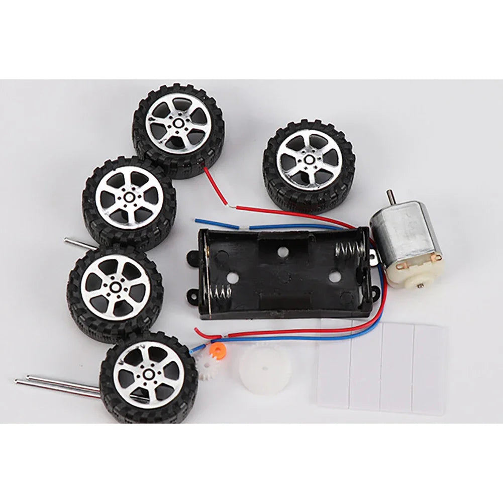 Educational DIY Electric Car Model Kits STEAM Scientific Experiment Vehicle Toys for Kids Students Hands on Learning Experience