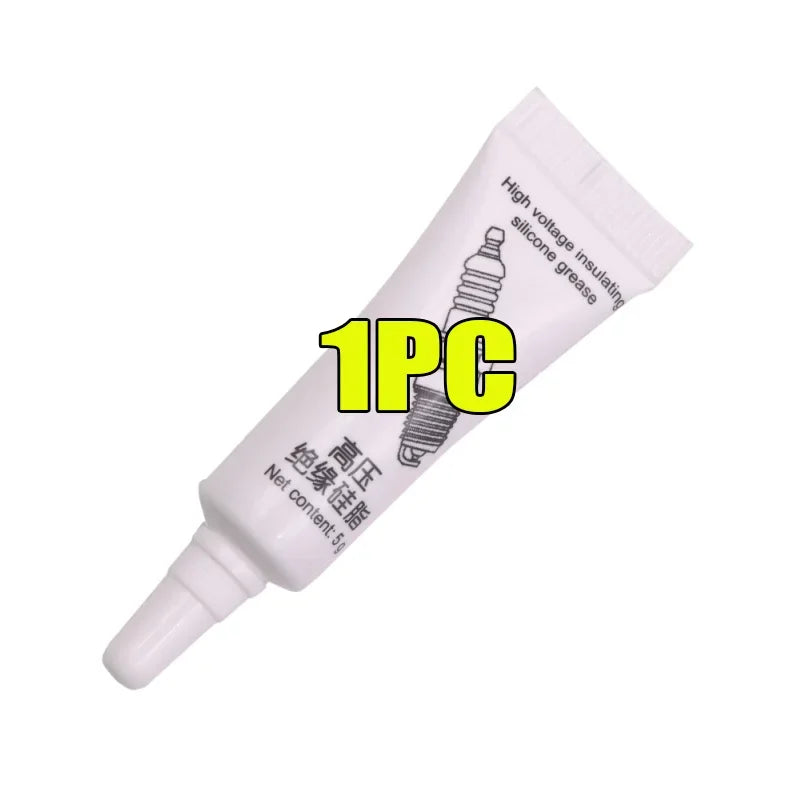 Auto Spark Plugs Resistant High and Low Temperature Corrosion Spark Plugs High-Voltage Insulating Silicone Grease Ignition Coil