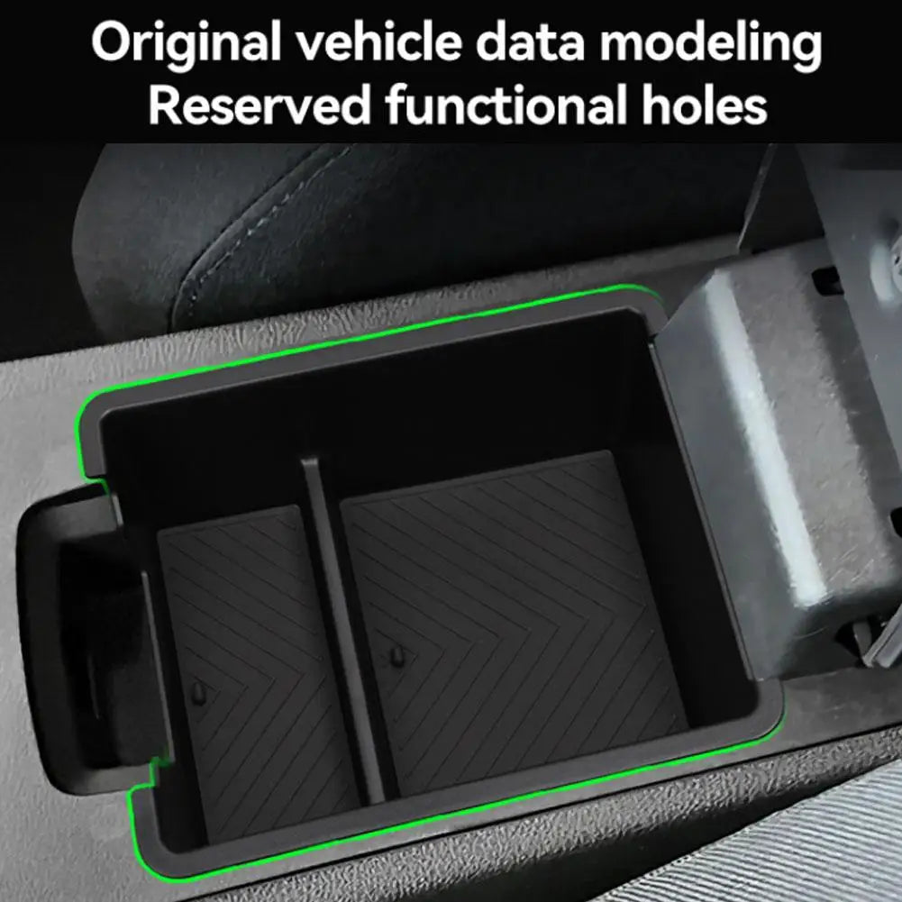 For Dacia Duster 2025 2026 Car Armrest Storage Box Interior Accessories Center Console Tray Tidying ABS