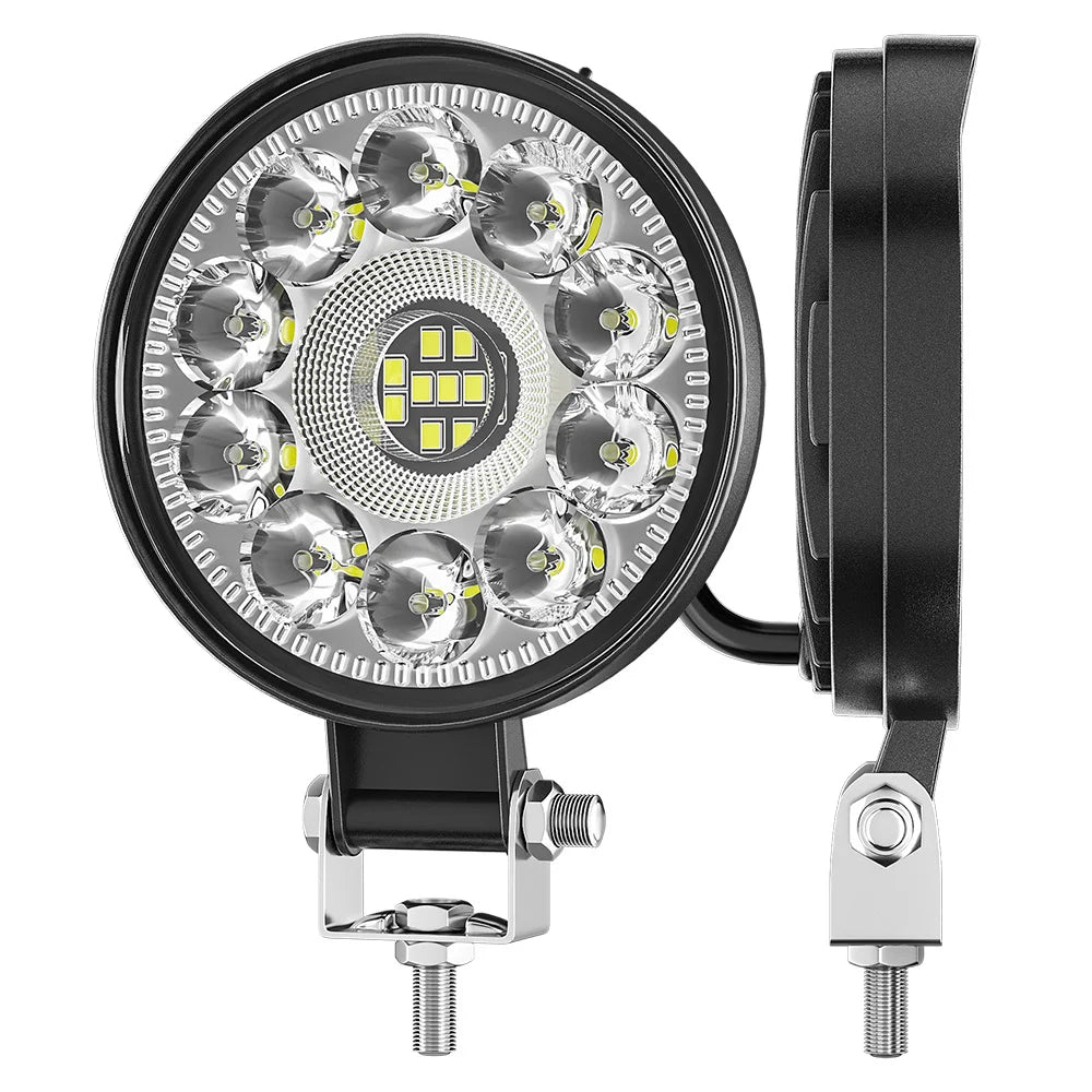 Car LED Work Light Private Model 3 Inch Round 21LED Floodlight Auxiliary Light Off-road Vehicle Modification Light