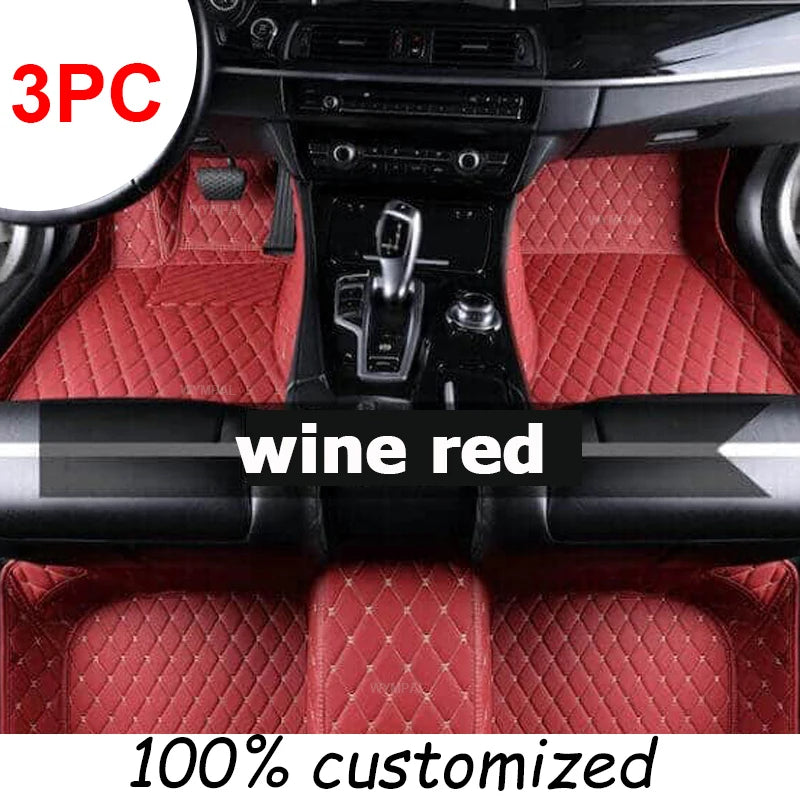Car Floor Mats For Mazda2 Mazda 2 Demio  DJ DL 2015~2022 Leather Mat Rugs Carpets Interior Parts Car Accessories