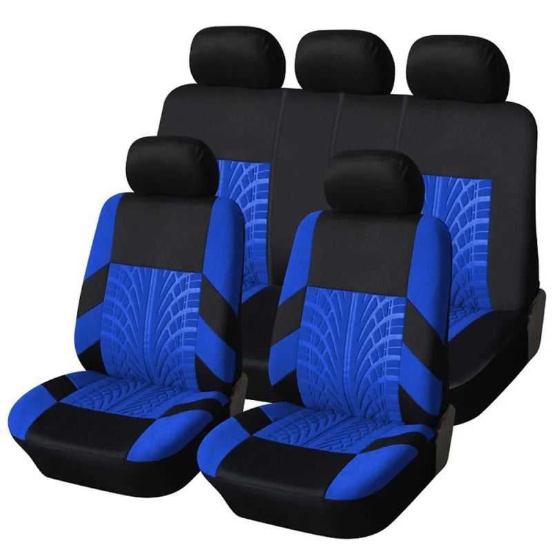 Car Seat Covers Full Set Front Split Rear Bench For Car Universal Cloth SUV Sedan Van Automotive Interior Covers Car Seat Cover
