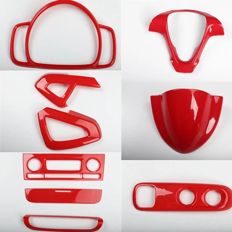Car Interior Stickers For Smart Brabus 451 Fortwo Accessories Car Styling Steering Wheel Modification Protection Sticker