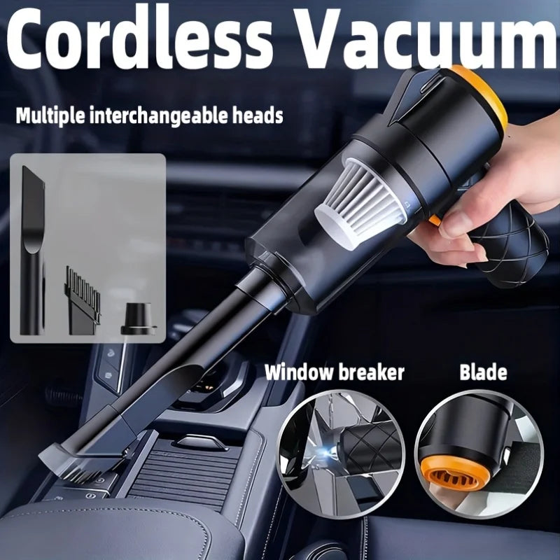 Handheld cordless car vacuum cleaner,suitable for home and car use,powerful cordless mini car detailing tool,quick home cleaning