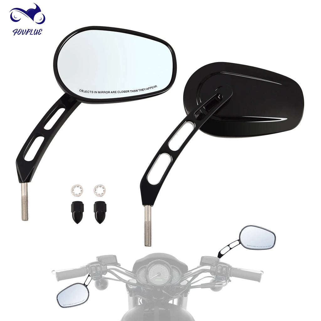 Rear View Side Mirror Accessories Fits For Harley Touring Road King XL 883 Sportster Fatboy Dyna FXDF FLSTF Softail Motorcycles