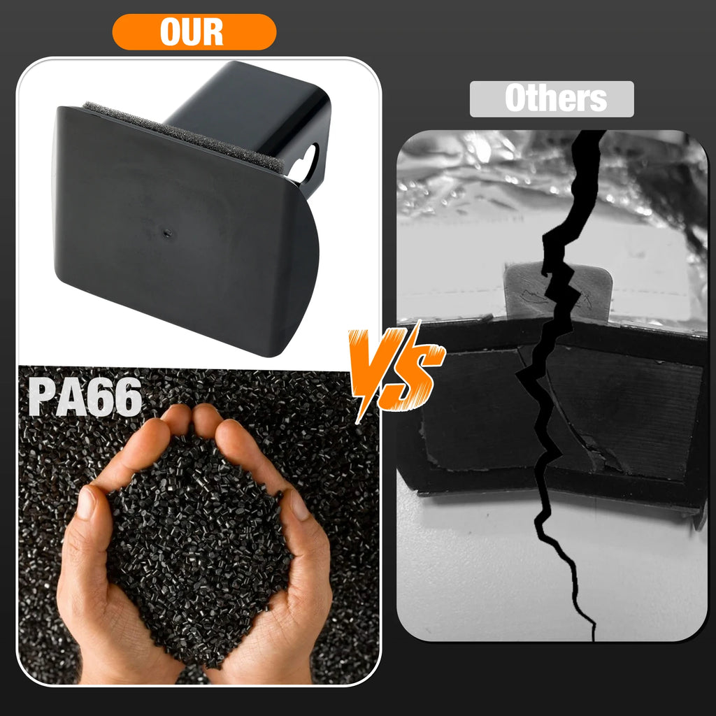 Tow Hitch Cover For Truck Trailer 2" 50mm Suv Receiver Plug Insert Car Styling Cap Towing Hauling Black Hitch Blank Cover Tube