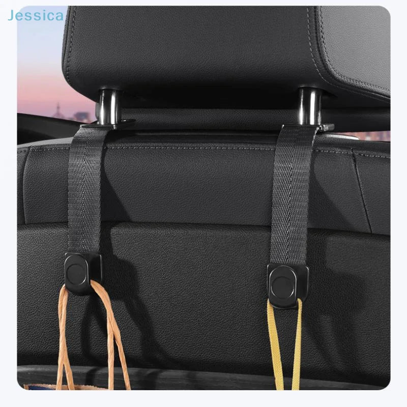 ♥2Pcs Car Seat Back Organizer Holder Clips Auto Fastener Hooks Car Storage Interior Accessories