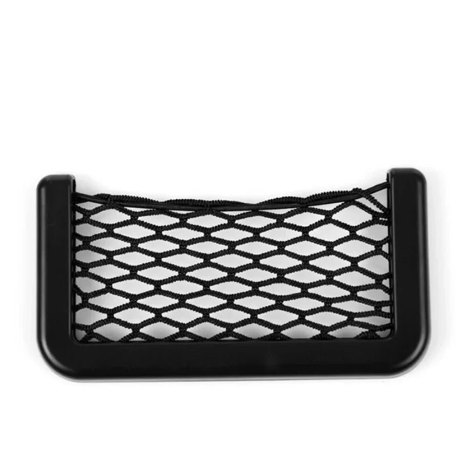 Car Organizer Mesh Storage Bag Net Pocket Mobile Phone Holder Net Pocket Multi-function Car Storage Net Accessories
