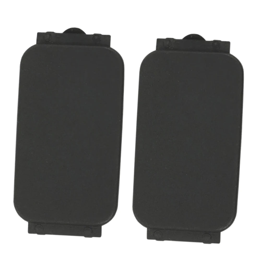 2pcs Black Truck Bed Rail Stake Pocket Trim Cover Plug End Cap for Ford F-150 2015-2024 F-250 F-350 Super Duty 2017-2024