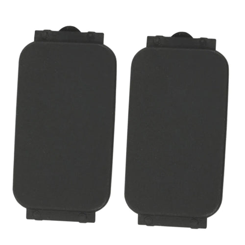 2pcs Black Truck Bed Rail Stake Pocket Trim Cover Plug End Cap for Ford F-150 2015-2024 F-250 F-350 Super Duty 2017-2024