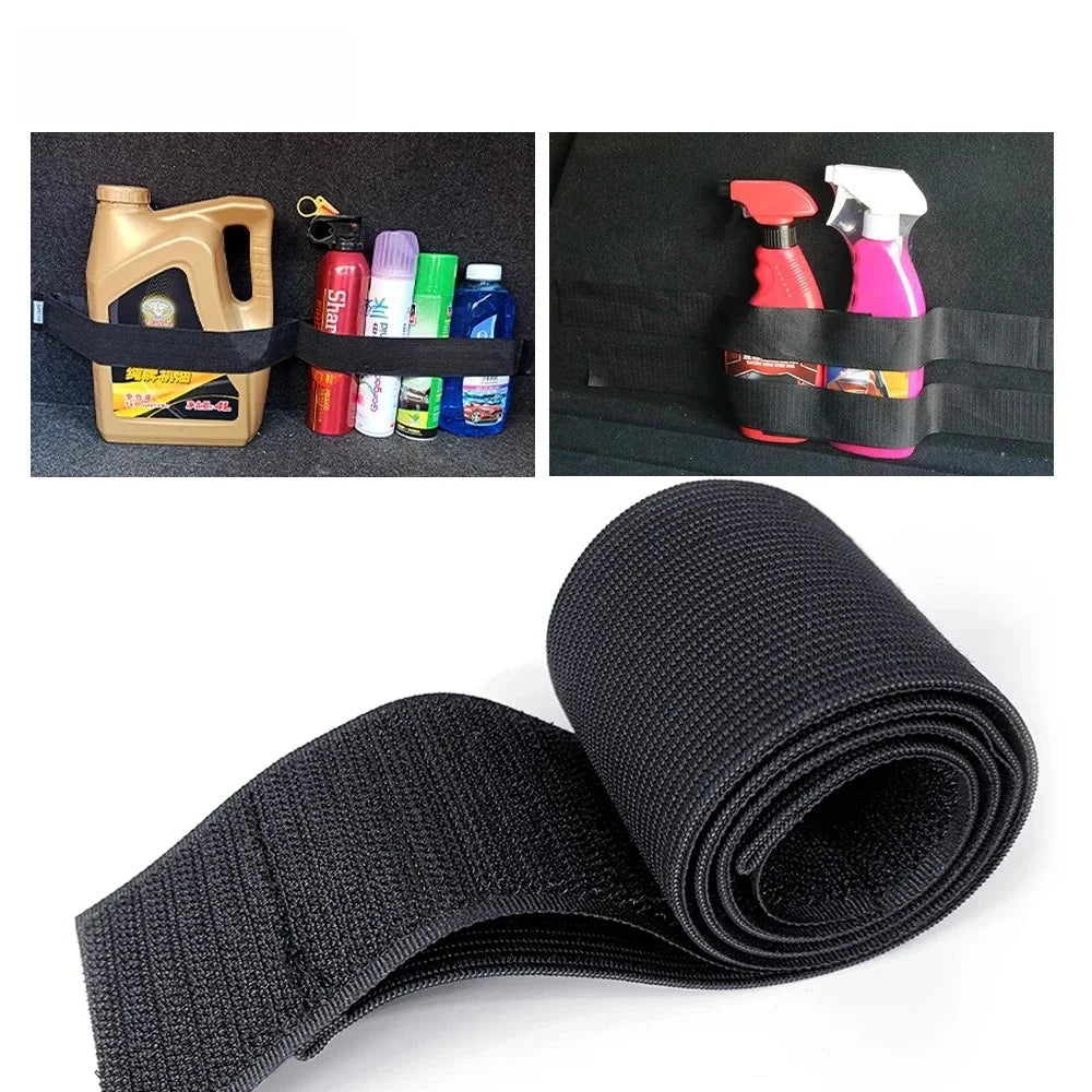 Car Trunk Organizer Black Magic Tapes Car Accessries Fixing Belt Storage Bag Tapes Fixed Auto Interior Storage and Organization