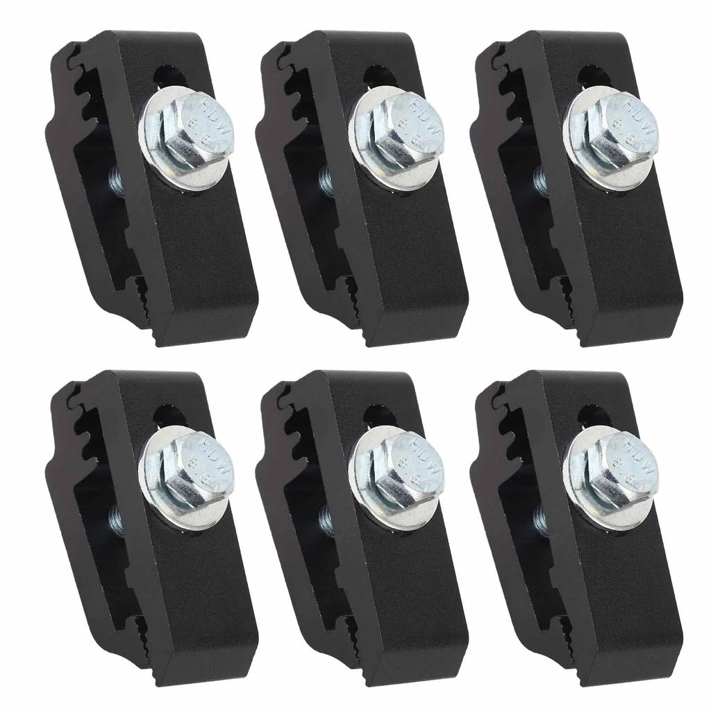 6Pcs/Set Aluminum Truck Bed Mounting Clamps Fasteners Kits 1112514 For Trucks Roof Covers And Camper Accessories