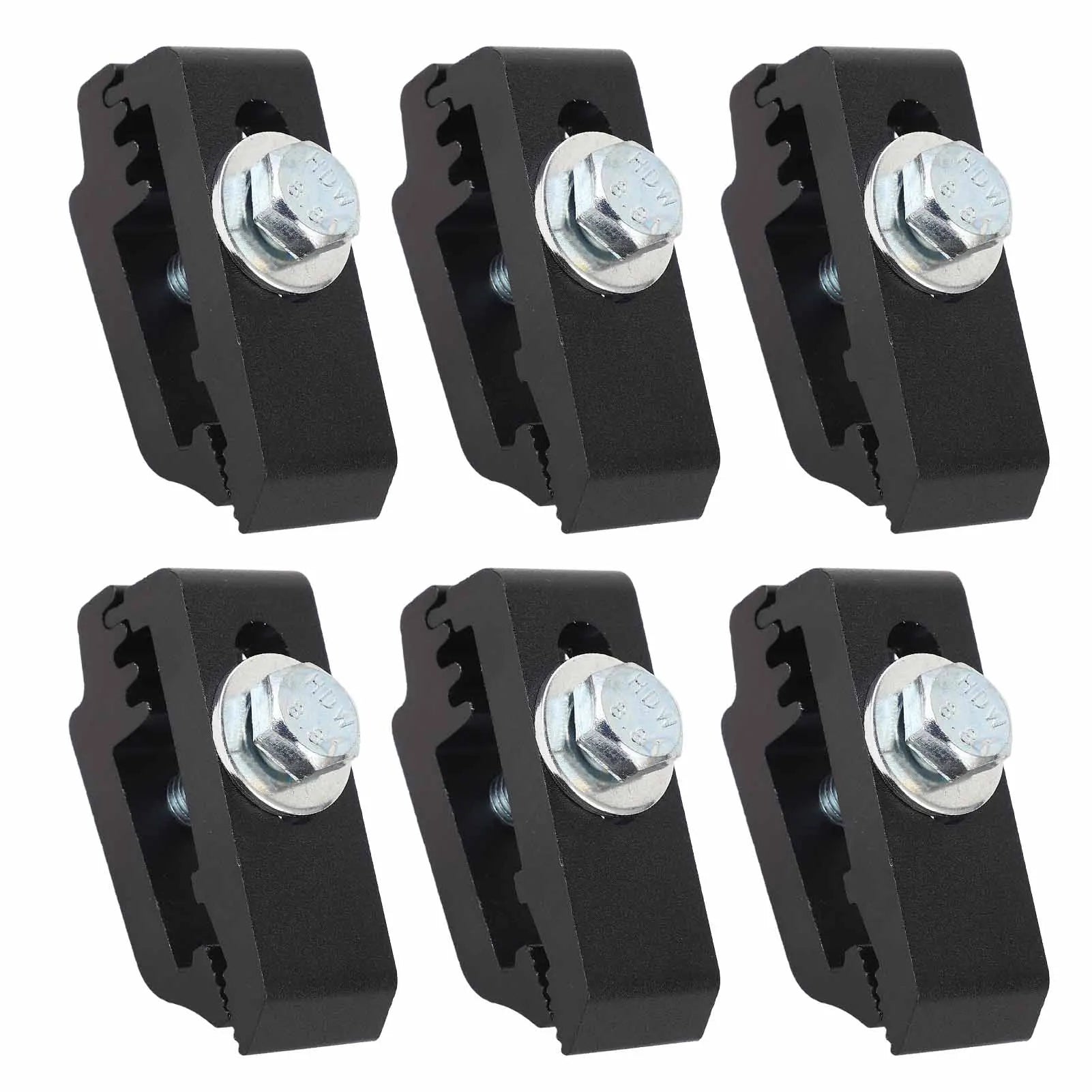6Pcs/Set Aluminum Truck Bed Mounting Clamps Fasteners Kits 1112514 For Trucks Roof Covers And Camper Accessories