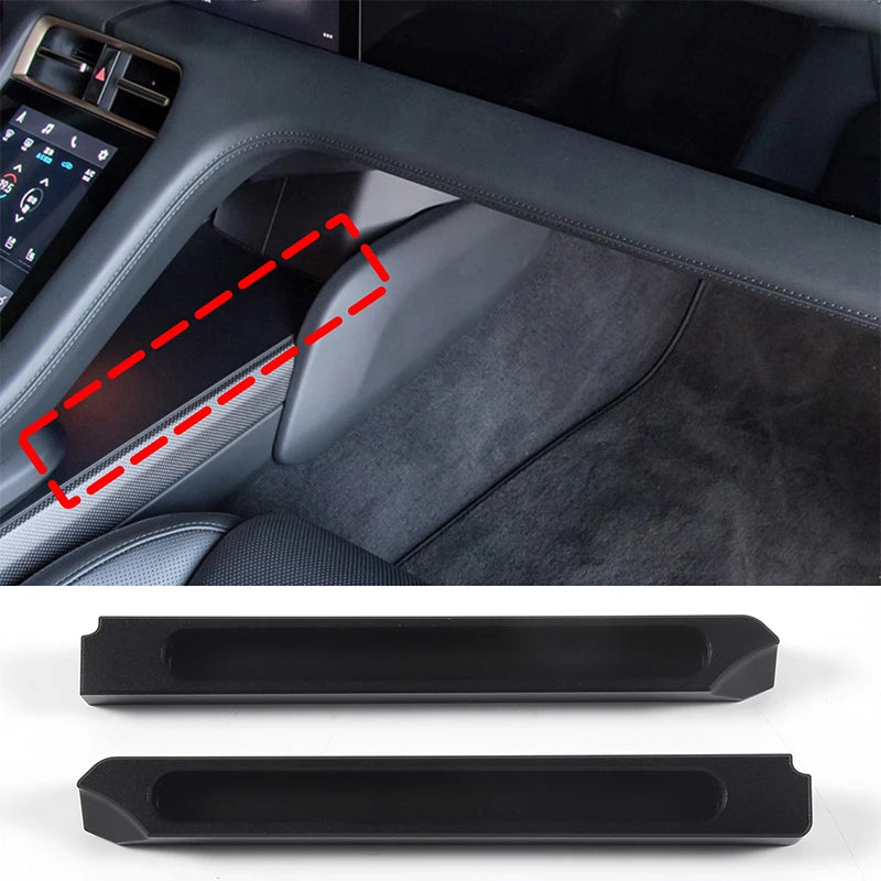 For Porsche Taycan 2019-2024 Aluminum Alloy Car Center Console Storage Modification Accessories