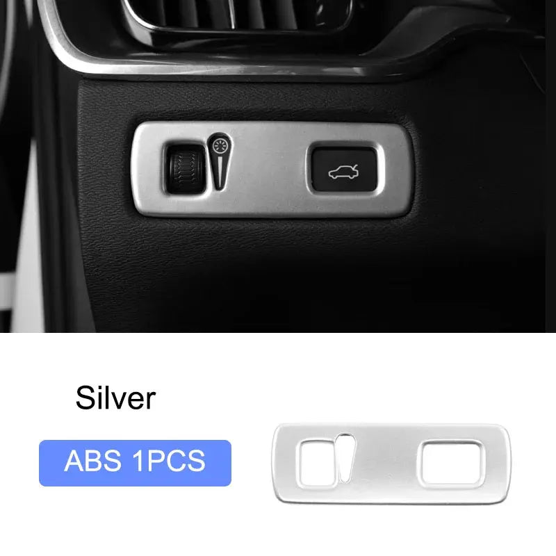 For Volvo XC40 C40 car interior decoration with ABS car accessories, carbon fiber texture, black gloss