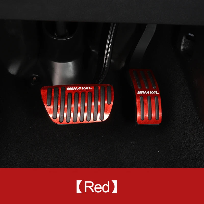 Car Accessories For Haval H6 Dargo 2021 2022 2023 AT Brake Accelerator Foot Pedals Pad Covers No Drill Anti-Slip With Rubbers