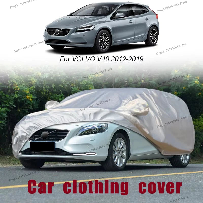 Car Cover For VOLVO V90,S60,S90,V40,V60 Auto Dustproof Anti-Rain Snow WaterproofCar cover Oxford clothing