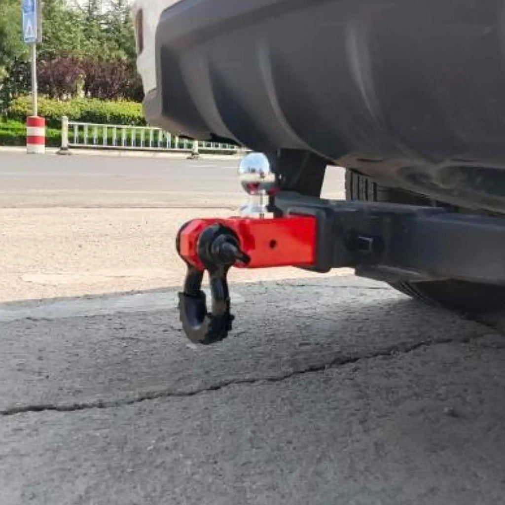 Enganche de remolque para receptor de 2 pulgadas, accesorio negro premium con grillete de remolque para vehículos recreativos y SUV, montaje sencillo, accesorios de remolque