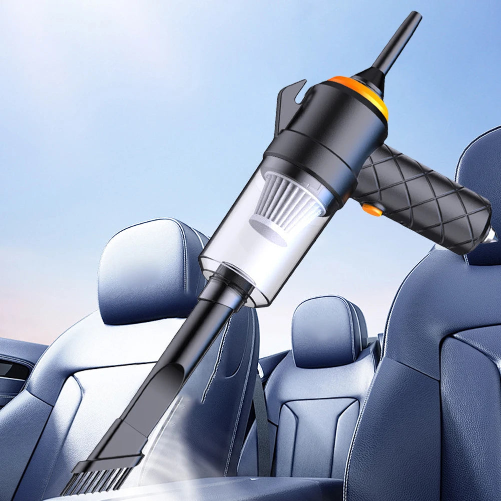 6 In 1 Blowing Suction Car Cleaner Type-C Rechargeable High Power Vacuum Cleaner Multifunctional for Car Home Keyboard Cleaning