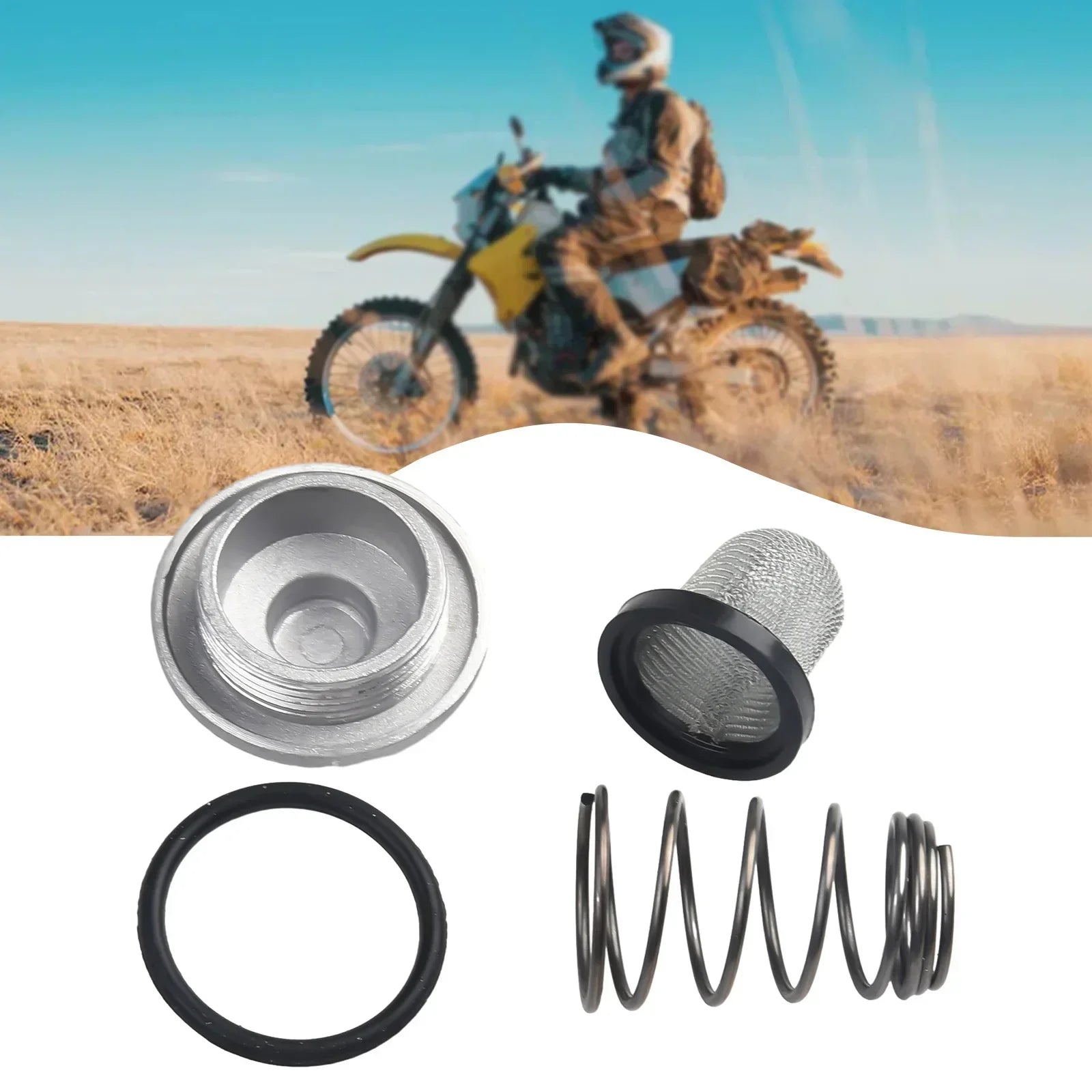 Cap Kit Engine Oil Filter Cover Set Drain Plug Engine Oil Filter For Honda PCX125 Motorcycle Engine Oil Filter