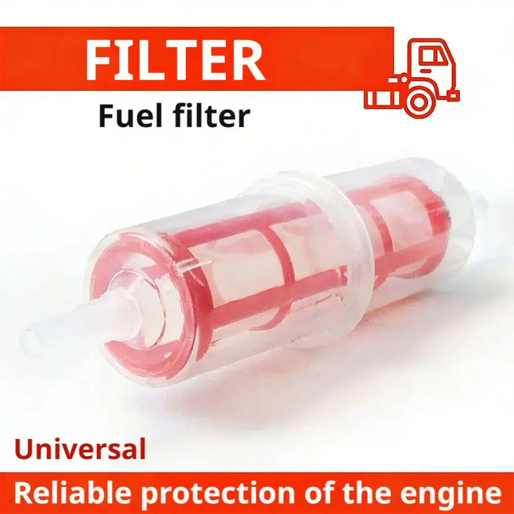 Universal 8-10mm Inline Fuel Filter Transparent Gas Oil Diesel Filter For Car Motorcycle Motorbike Scooter Engine Protection