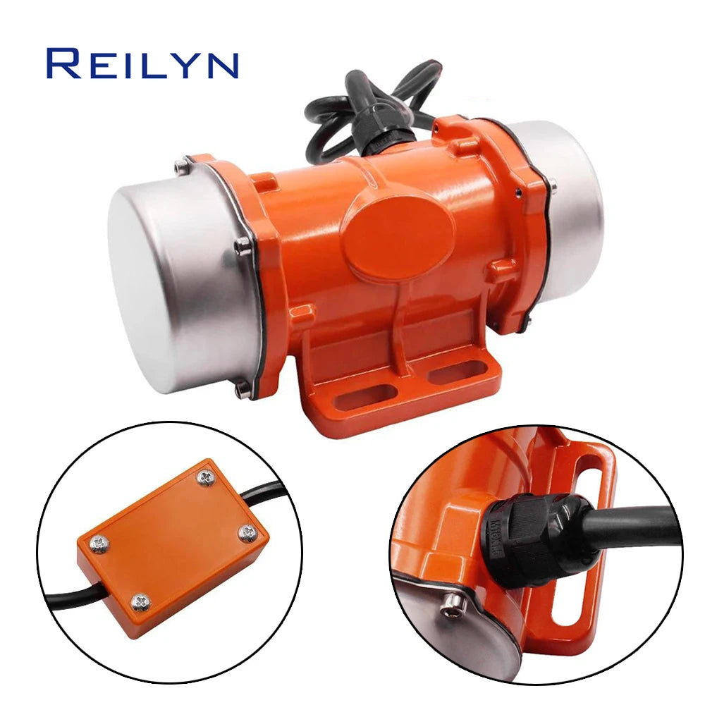 Electric Vibrator Motor 30W 50W Single Phase Aliminium Alloy Waterproof Vibration Motor for filter food grain gravel concrete