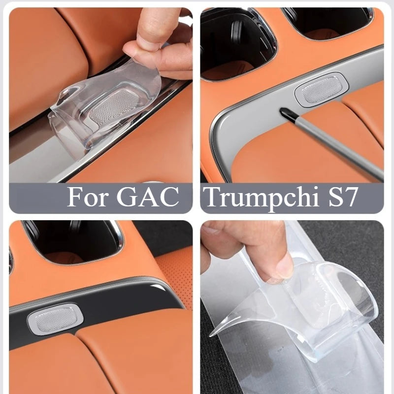 For GAC Trumpchi S7 Special Interior Film Armrest Box Panel Key Switch Prompt Auto Supplies Interior Decor  Accessories