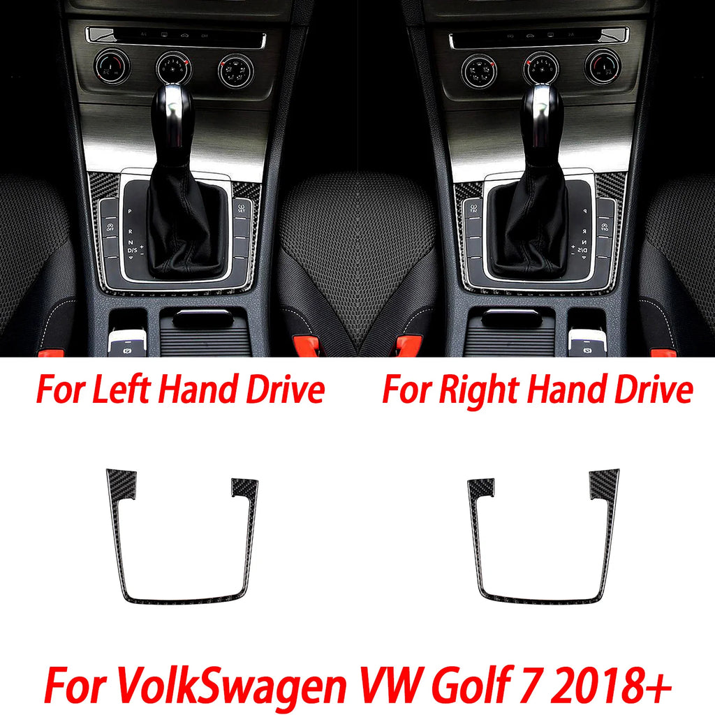 For VW Golf 7 GTI Mk7 2013-2017 Car Interior Accessories Cup Holder Frame Console AC CD Control Cover Gear Shift Panel Sticker